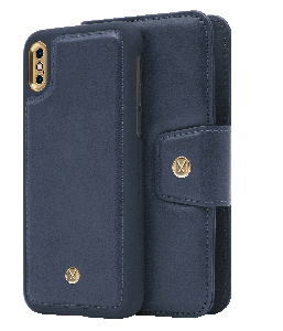 N301 Basic Oxford Blue Smooth Gold iPhone X/XS