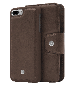 N301 Basic Walnut Dark Brown Smooth Silver iPhone 7/8Plus