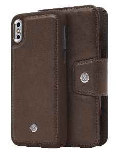 N301 Basic Walnut Dark Brown Smooth Silver iPhone X/XS